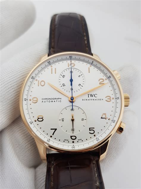 iwc portugieser chronograph gold|iwc portugieser chronograph automatic.